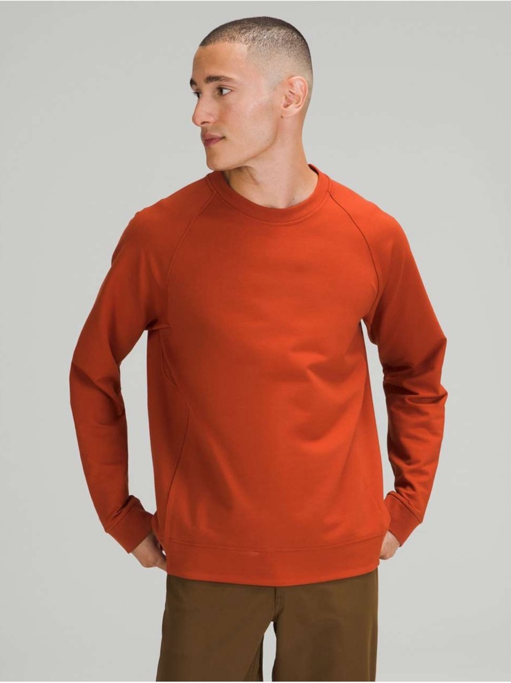 Lululemon City Sweat Crew Aztec Brick Size Large